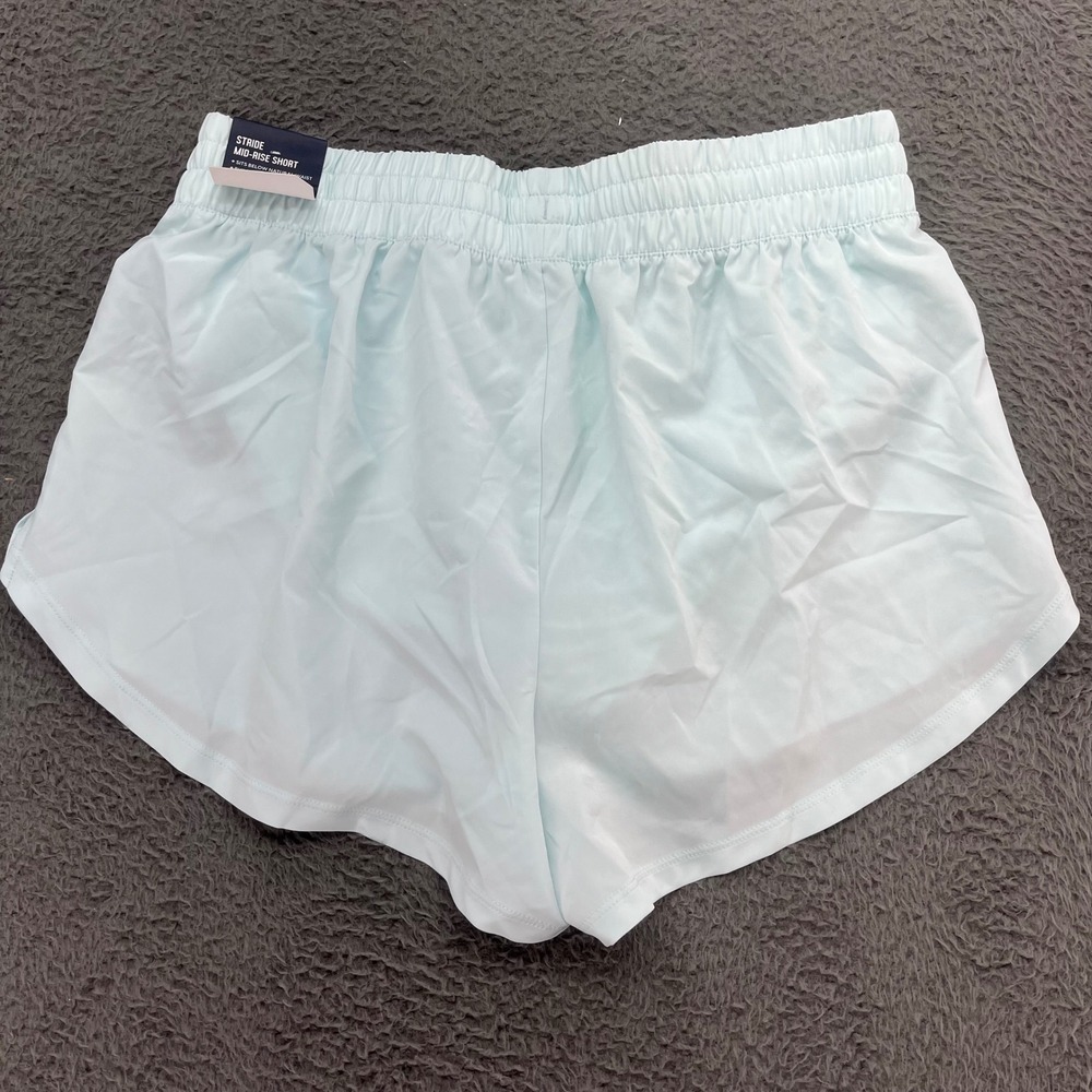 DSG Womens Stride Mid Rise Short Cyan Glass Lightweight Built In Brief M